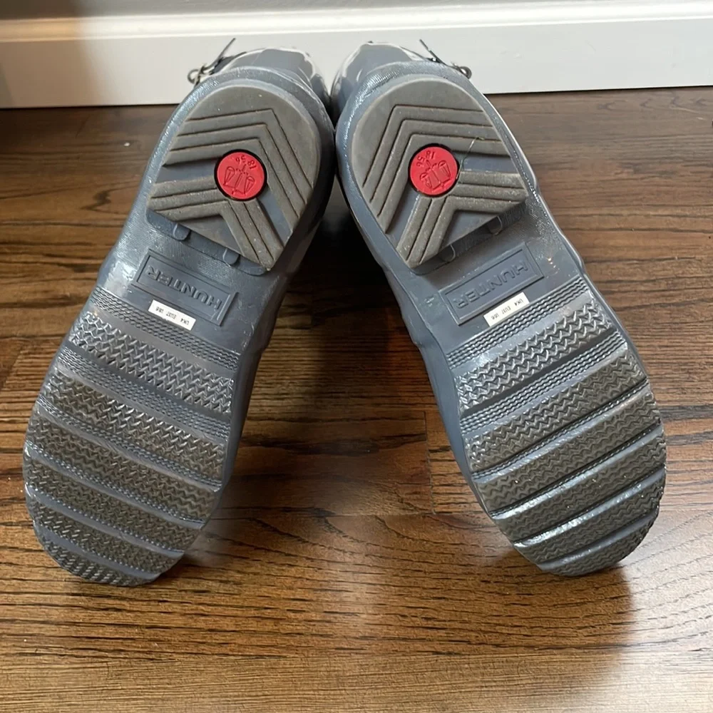 Hunter Womens Boots - Tall Gray Glossy - Picture 4 of 6